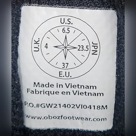 Oboz Sawtooth II Brown Hiking Low Top Boots Women's Size 6.5 - Picture 9 of 9